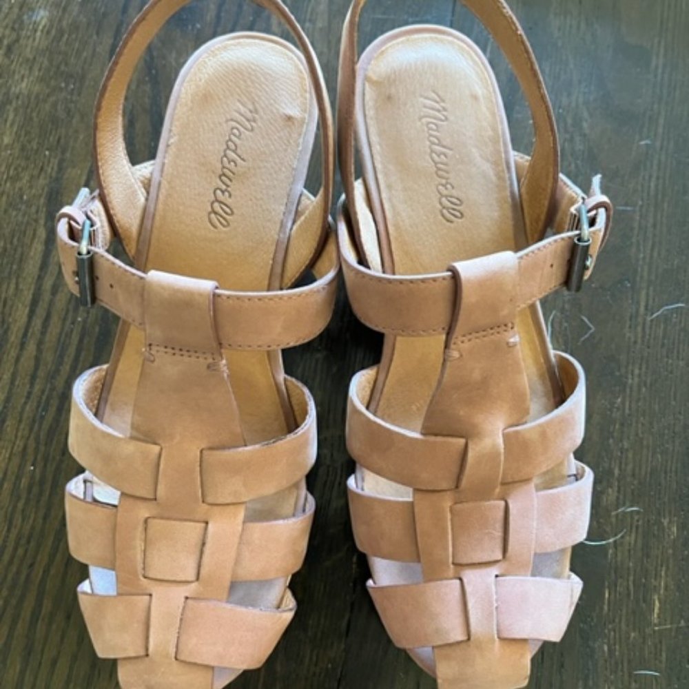 Madewell Fisherman Sandal Clog in Nubuck Leather
